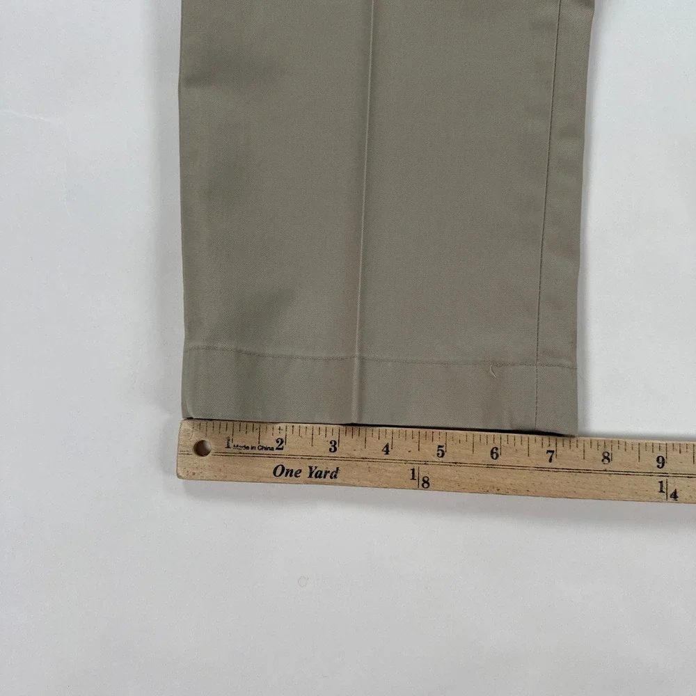 Brooks Brothers Mens Chino Pants 32x32 Khaki Clark Flat Front Business Casual